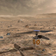 Artist’s concept of a Martian helicopter.